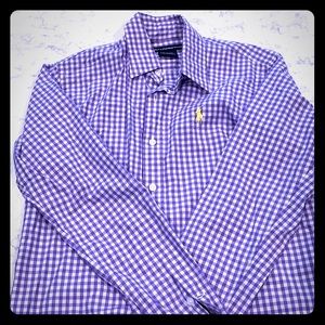 Ralph Lauren purple gingham Oxford